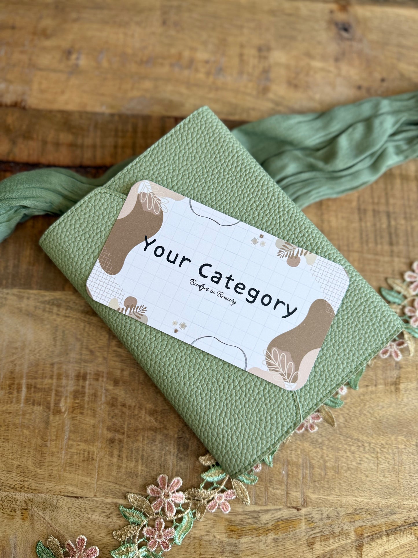 Beige Notebook | Moody but Cute Dashboards for Cashstuffing | A6 Sized Dashboard