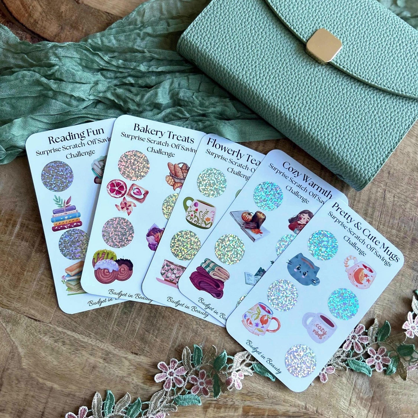 Cute Scratch Off Saving Challenges 1.2 | Budget Cash Stuffing