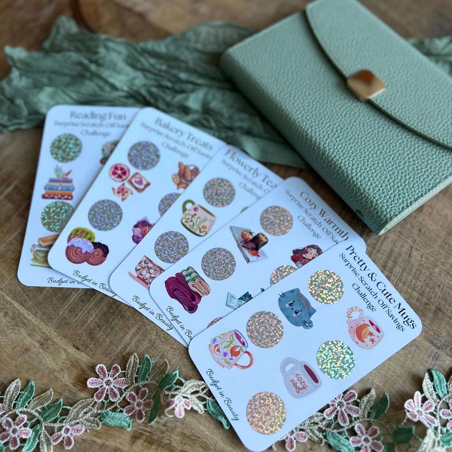 Cute Scratch Off Saving Challenges 1.2 | Budget Cash Stuffing