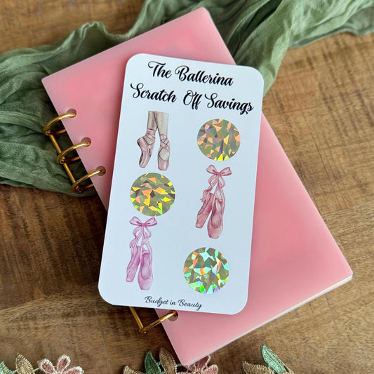Scratch Off Saving Challenge Ballerina for Cashstuffing| Budget Goals