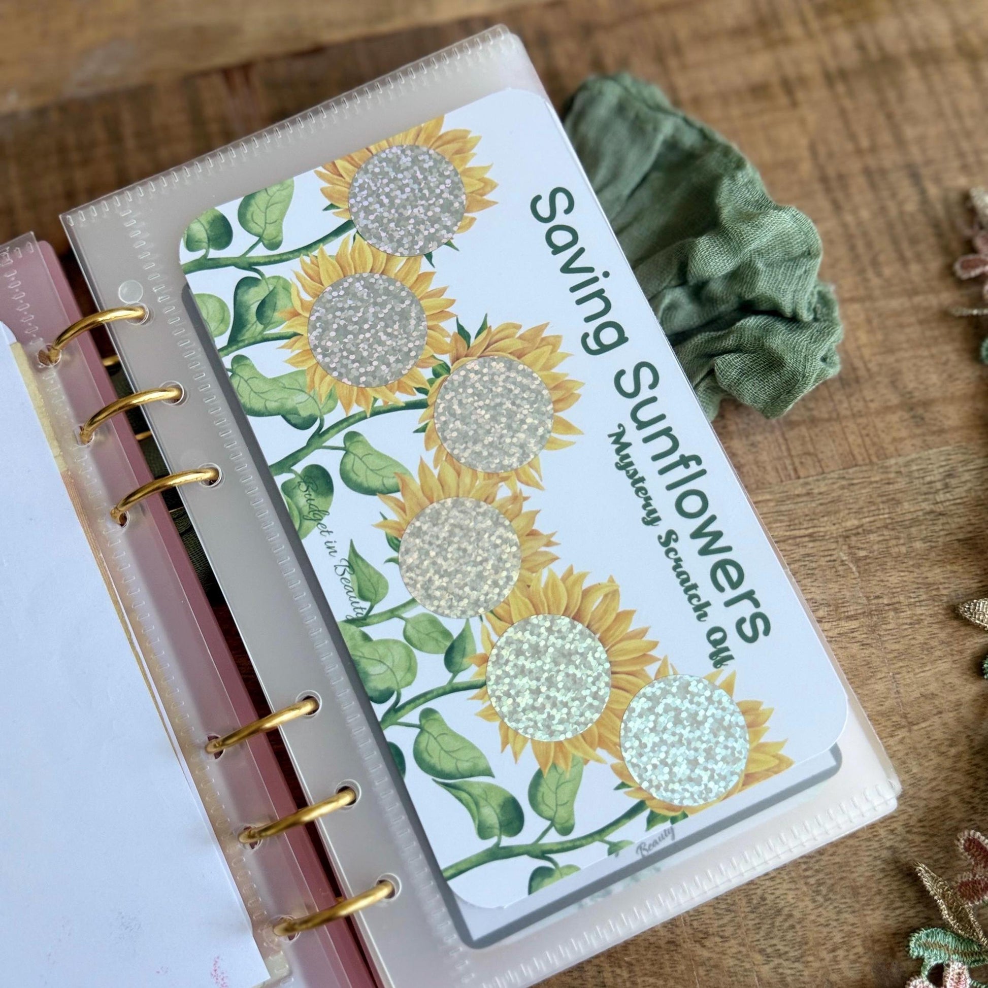 Saving Flowers Scratch Off Saving Challenges | Budget Cash Stuffing