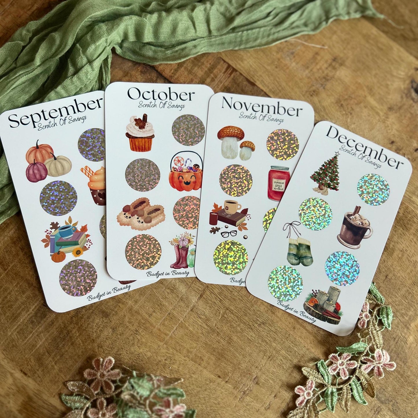 12 Months Scratch Off Savings Challenge |Budget Cash Stuffing
