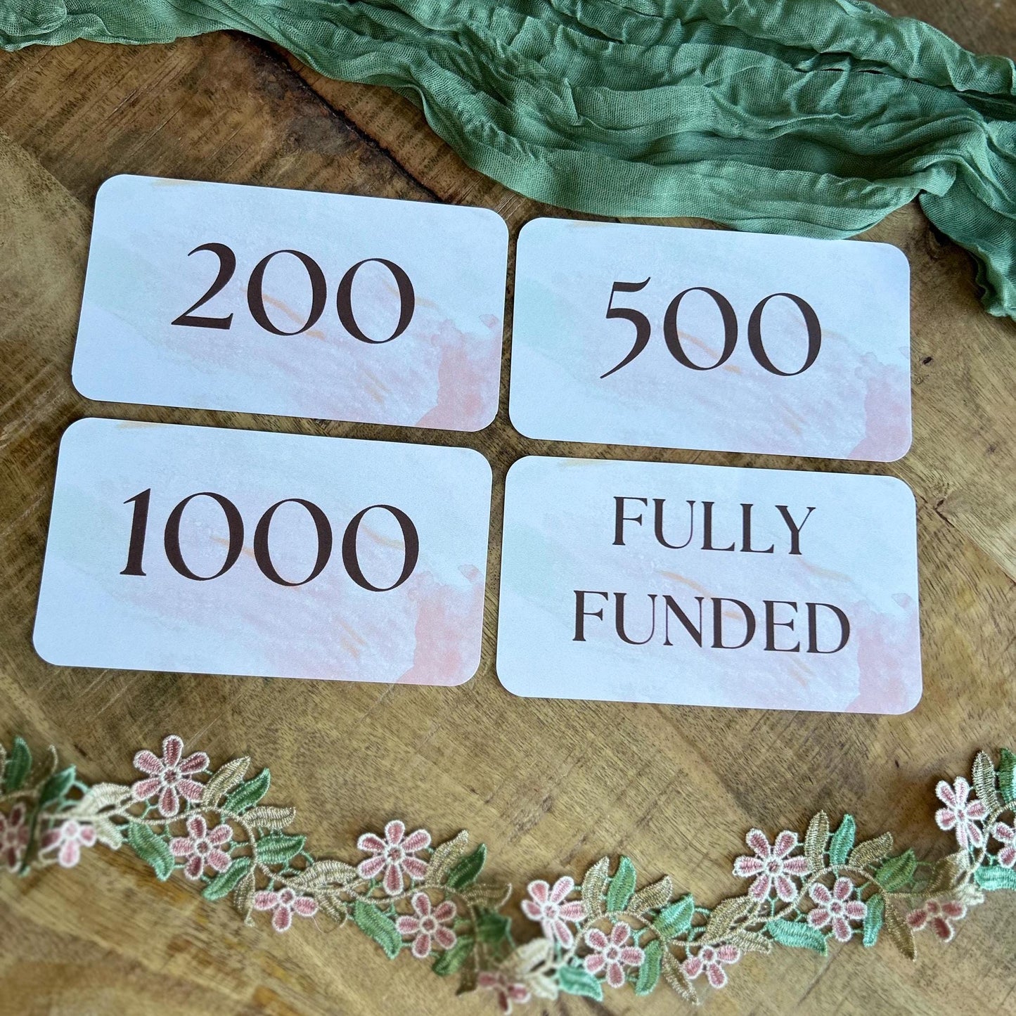 Pastel Placeholders Bundle for Cash Stuffing | A6 Sized Placeholders