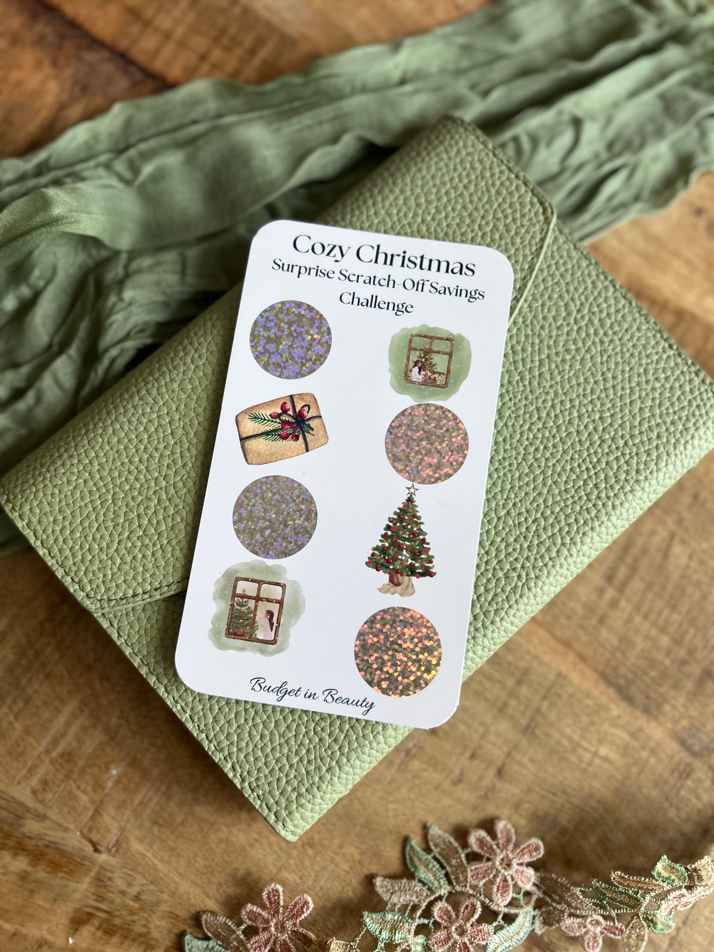 Cute Cozy Christmas Scratch Off Saving Challenges | Budget Cash Stuffing
