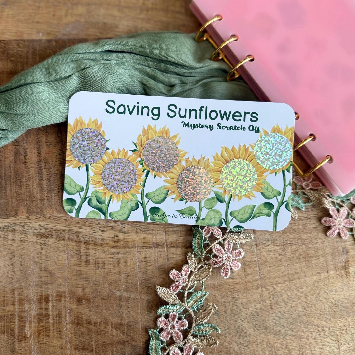 Saving Flowers Scratch Off Saving Challenges | Budget Cash Stuffing