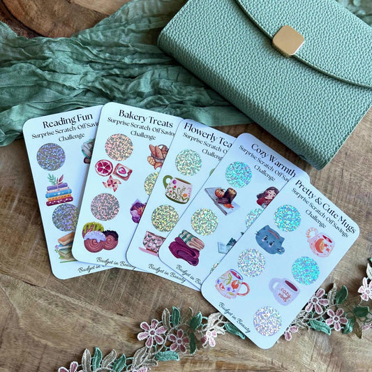 Cute Scratch Off Saving Challenges 1.2 | Budget Cash Stuffing